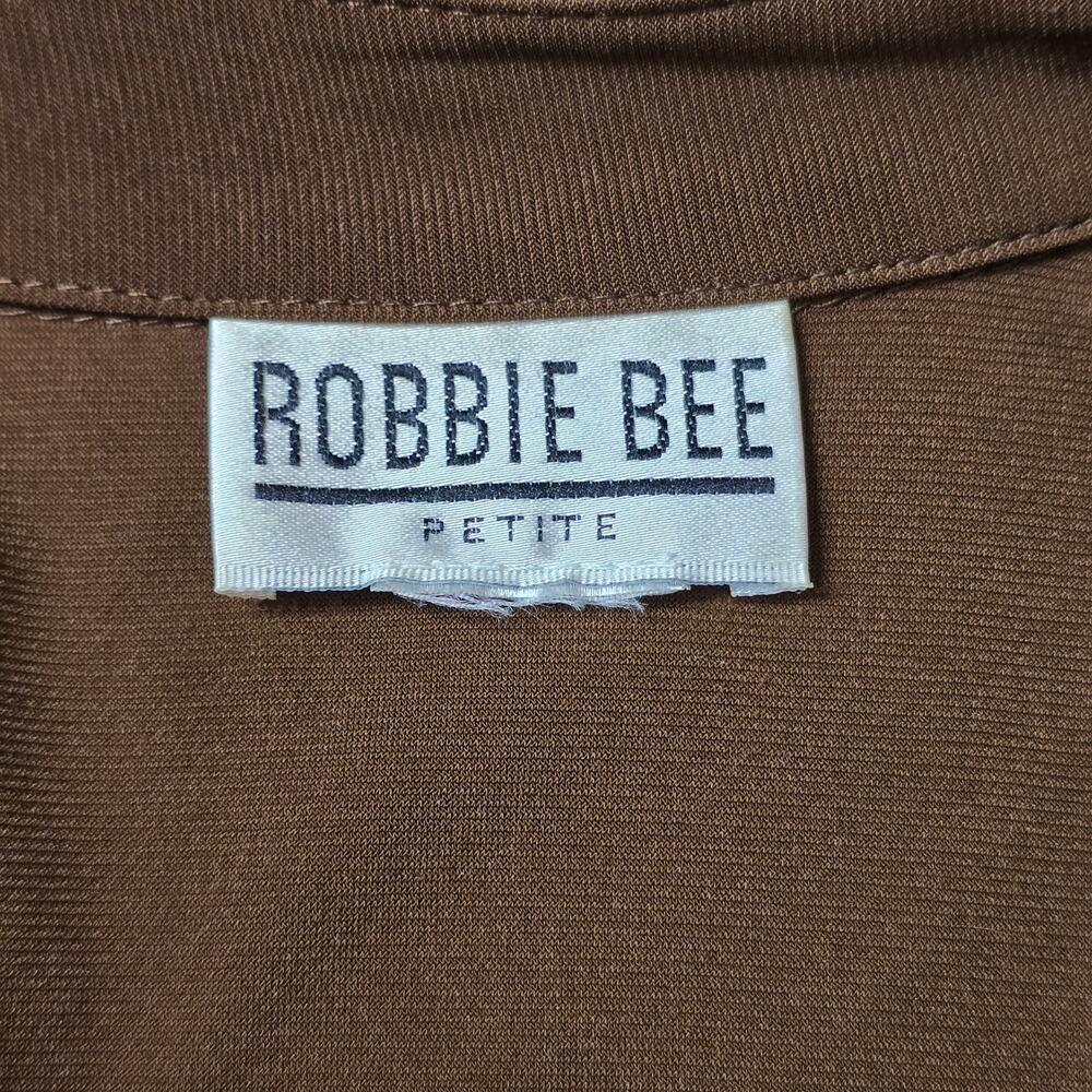 Vintage Twee Coquette Brown Robbie Bee Petite Polka Dot Dress Size Small - Picture 3 of 6